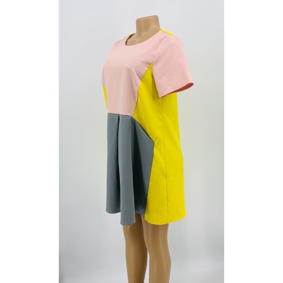 Color Block Shift Dress - Picture 3 of 8